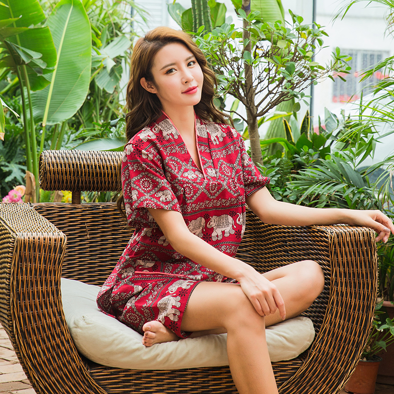 (2개) 새로운 여성 칸 김이 나는 옷 패턴 남녀 목욕 발 마사지 건강 세트 커플 태국어