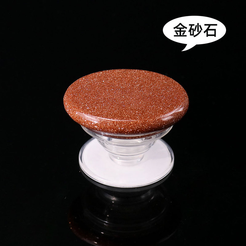 D9宝石携帯電話ホルダー折りたたみ伸縮可能天然玉水晶原石携帯電話エアバッグ携帯電話ホルダー|undefined