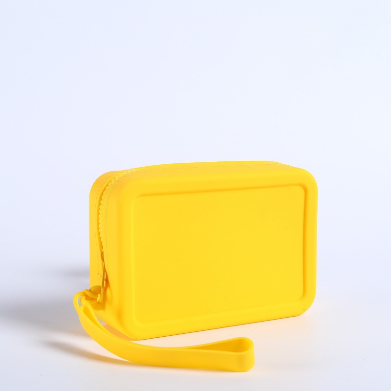 インターネットセレブシリコン収納小さな正方形バッグポータブルキードキュメント収納袋口紅化粧コイン小銭入れ