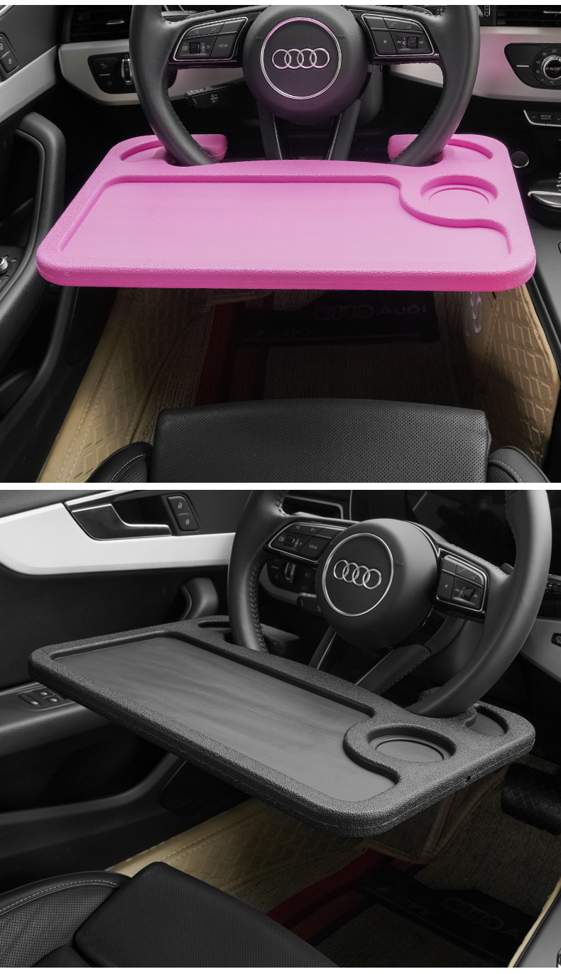 Car large steering wheel small table Board car dining table car dining plate car notebook bracket tablet computer table