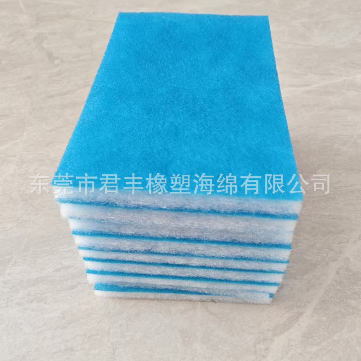 厂家直销蓝白过滤棉鱼缸生化绵水族箱加厚培菌养殖纤维棉过滤网