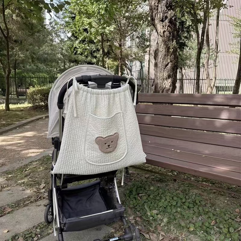 새 한국 아기 침대 옆 기저귀 가방 트롤리 교수형 가방 장난감 보관 가방 다기능 보관 용 가방