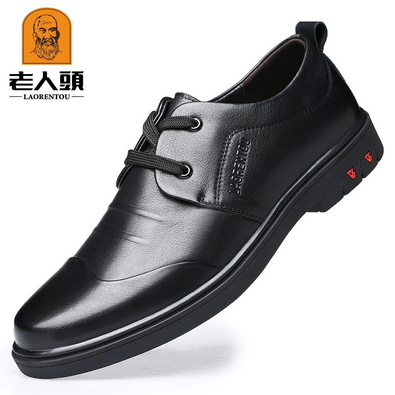 Старые мужские кожаные туфли из мягкой кожи Новое поступление, Мужская модная деловая повседневная обувь в британском Корейском стиле, модная Универсальная кожаная обувь
