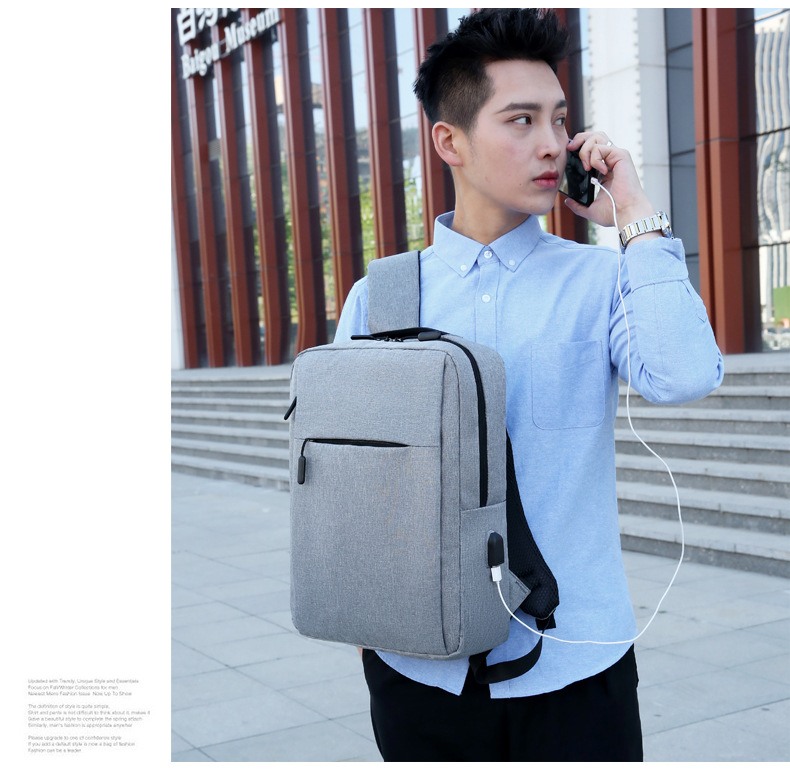 2022 New Style fashionable and personalized backpack, large-capacity casual solid color backpack, business commuting nylon computer schoolbag undefined