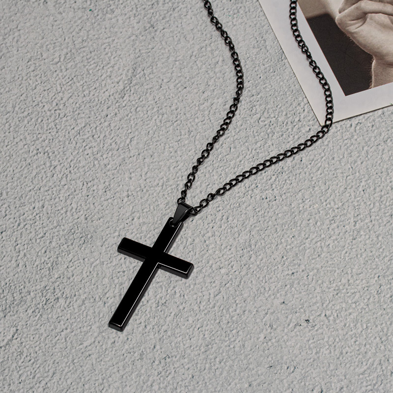 Retro Cross Alloy Plating Men's Pendant Necklace display picture 3