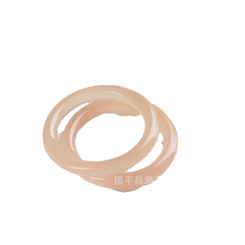 Source factory Fanfan ice species Afghanistan jade bracelet round strip -through powder bracelet will sell gifts to live broadcast supply