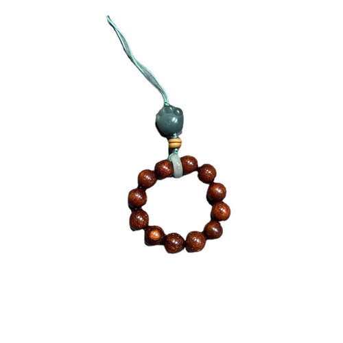 Small leaf red sandalwood hand-twisted with bodhi root cat claw accessories jade jewelry ethnic style women's simple style