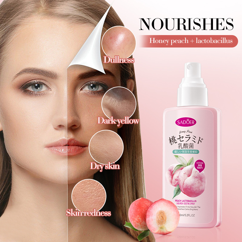 Full English SADOER Peach Lactobacillus Nourishing Soothing Hydrating Toner Spray_voghion.com