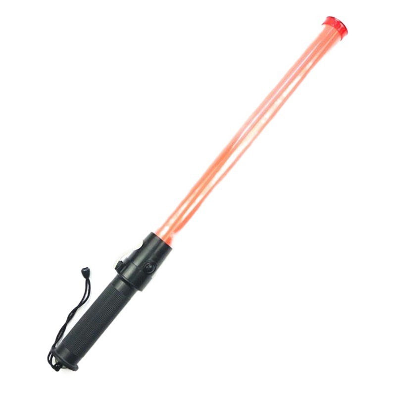 53*3cm batuta de tráfico larga luz fluorescente palo LED batuta vida palo de advertencia comando Estacionamiento