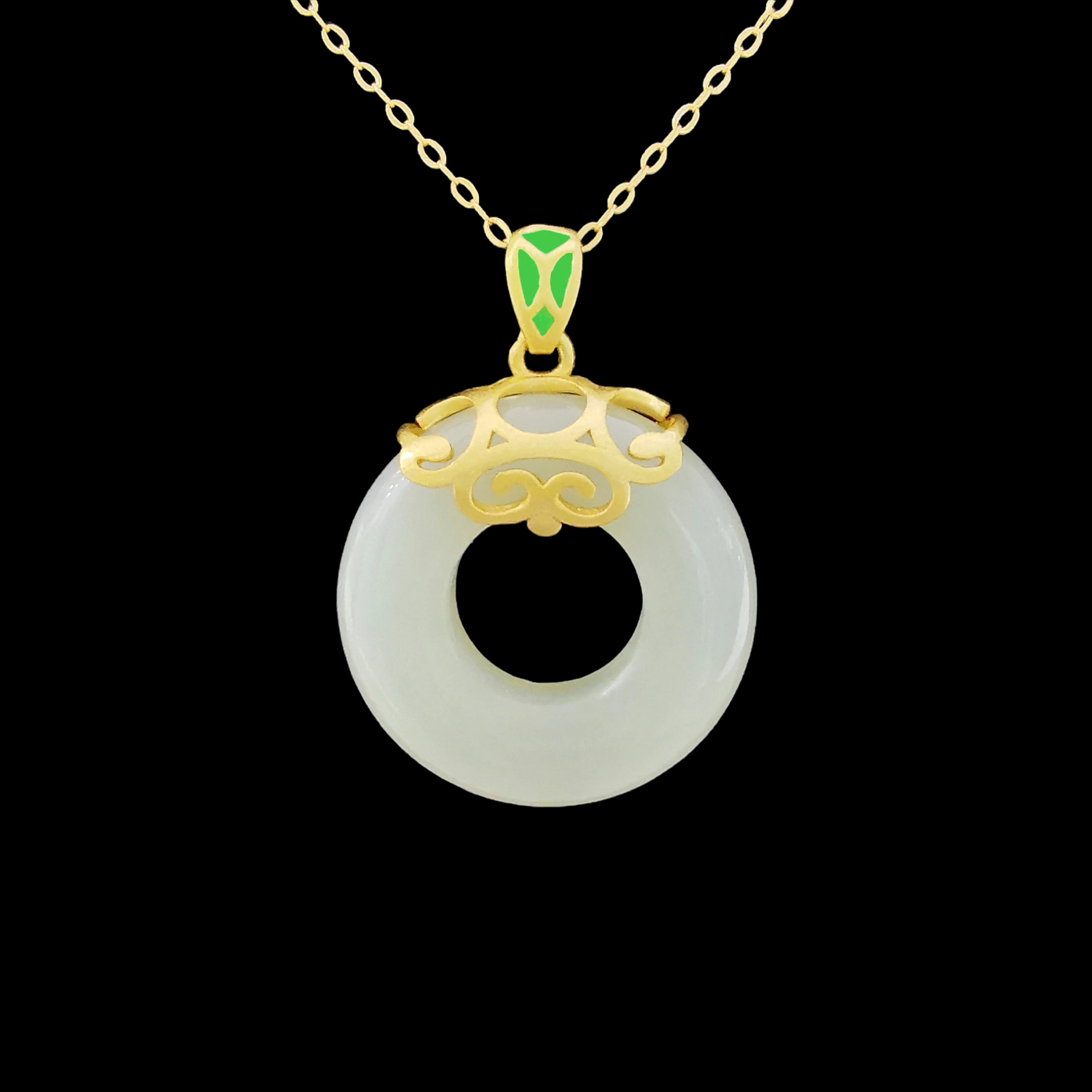 祥云甜甜圈黑底