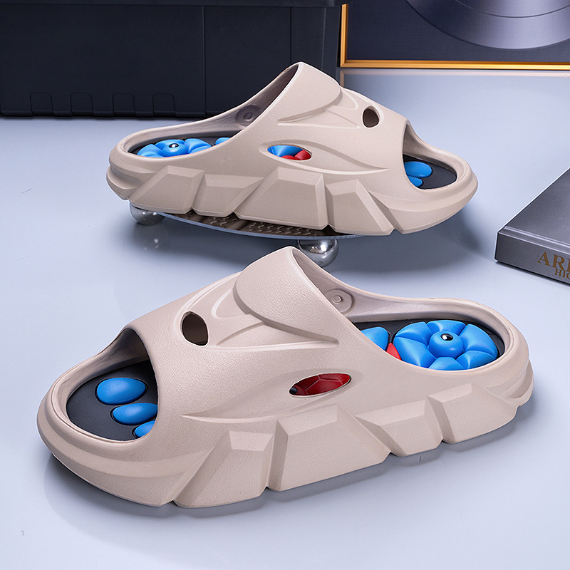 Pantofole per agopressione per uomo e donna, primavera ed estate, per esterni, casa, massaggio di alta qualità, antiscivolo, antiodore, ideali per il bagno, casual e sport._voghion.com