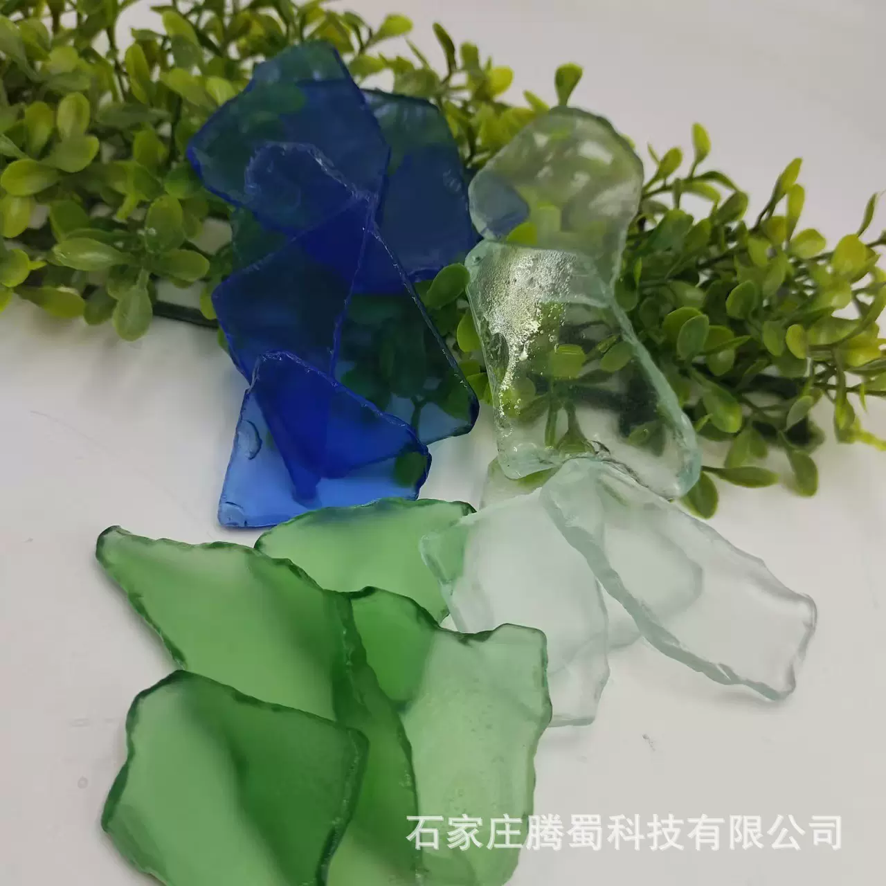 手工拼贴造景装饰儿童考古人造海玻璃片DIY喷砂填充