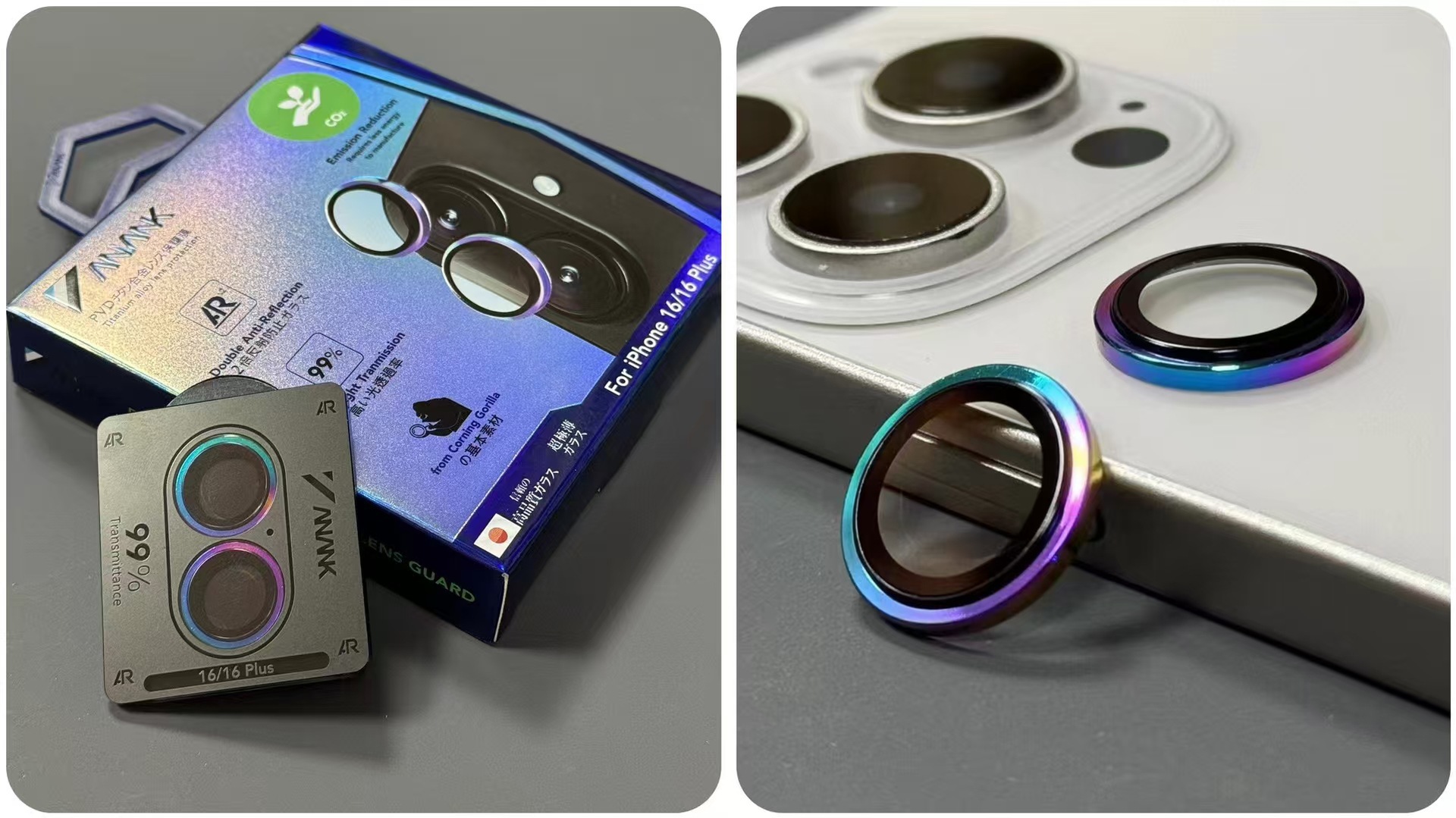 Aplicable a Apple 17Promax teléfono móvil ANANK cámara protector iPhone 16Pro ojo de halcón AR aumento de lente máscara de cabeza