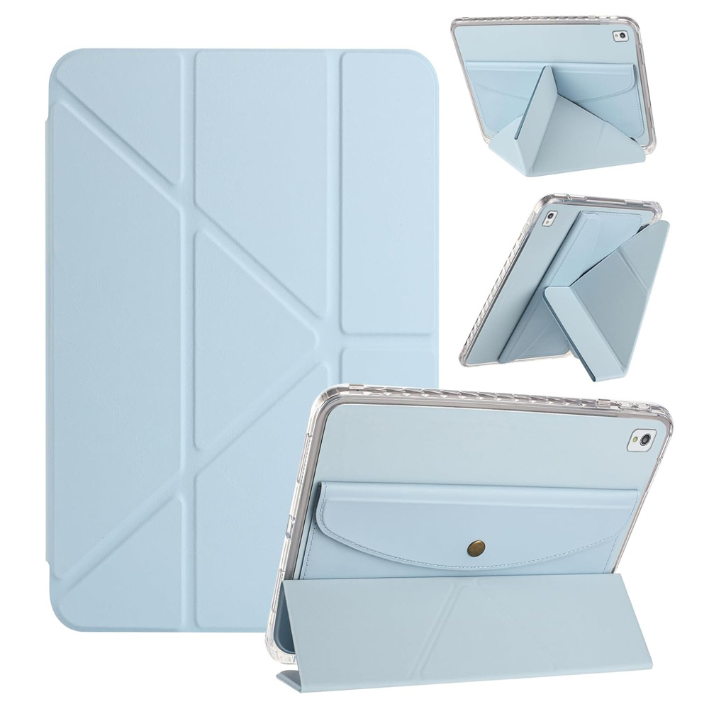 适用苹果pro11寸Y折亚克力笔槽平板套零钱包二合一ipadair7保护套