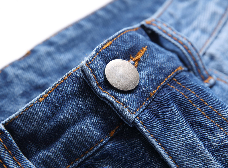 Herren Jeans Im Used Look Gerade Geschnitten Lässig_voghion.com
