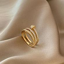 小众设计感满钻钉子戒指冷淡风高级轻奢精致女士时尚食指网红指环