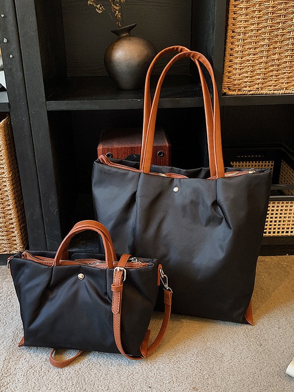 Bolso de tela de nylon de gran capacidad para mujeres 2026 nuevo tipo de bolso de hombro ligero y simple estilo coreano nicho Zhong Commuting Tote image 3
