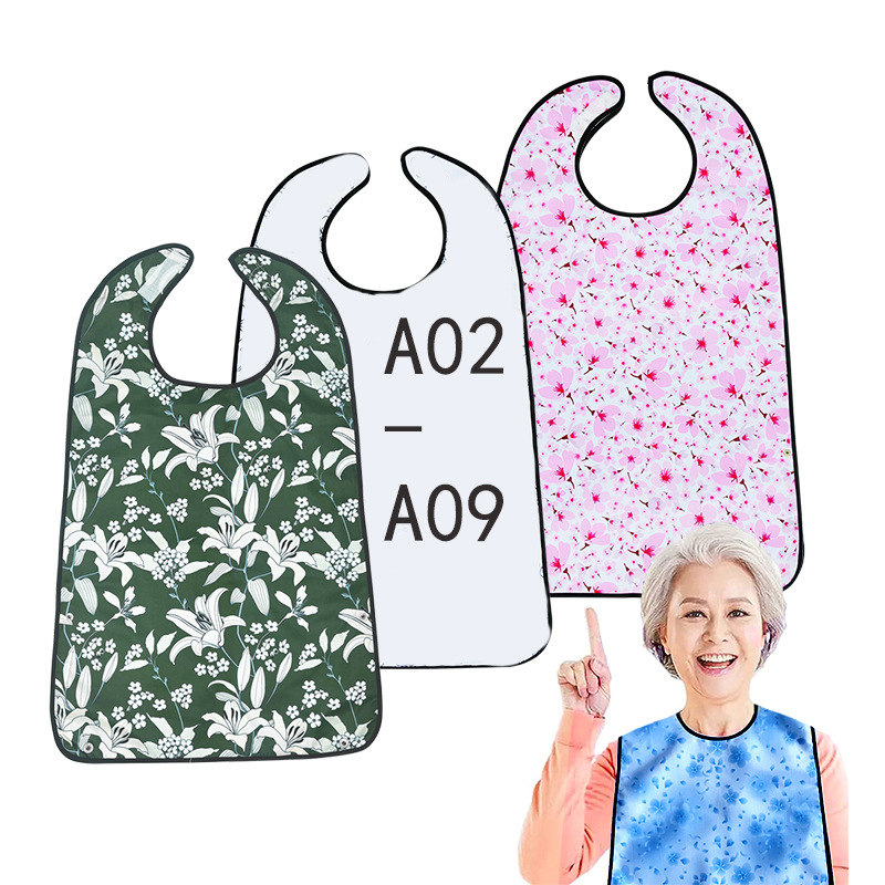 New cross-border product: adult bibs, elderly dining bibs, waterproof and dirt-resistant foldable dining bibs