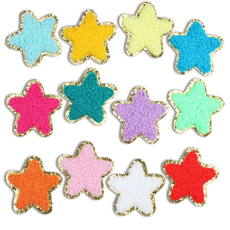 colored embroidery cloth sticker clothes bag  ironing Patches sticker