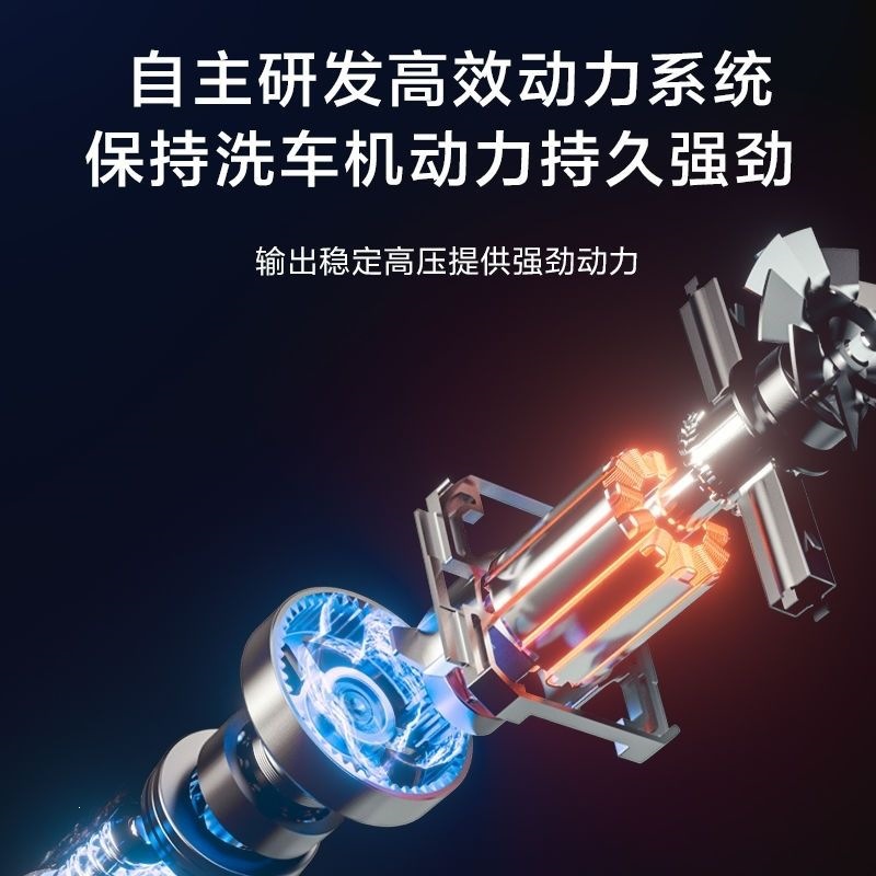 Yili Big Bull 4430H-120C High-Pressure Car Washing Machine Household Car Washing Pump Portable Water Gun High-Power Cleaning Machine