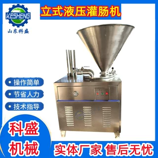双管液压灌肠机 全自动肉制品香肠灌肠机 立式火腿肠不锈钢灌装机