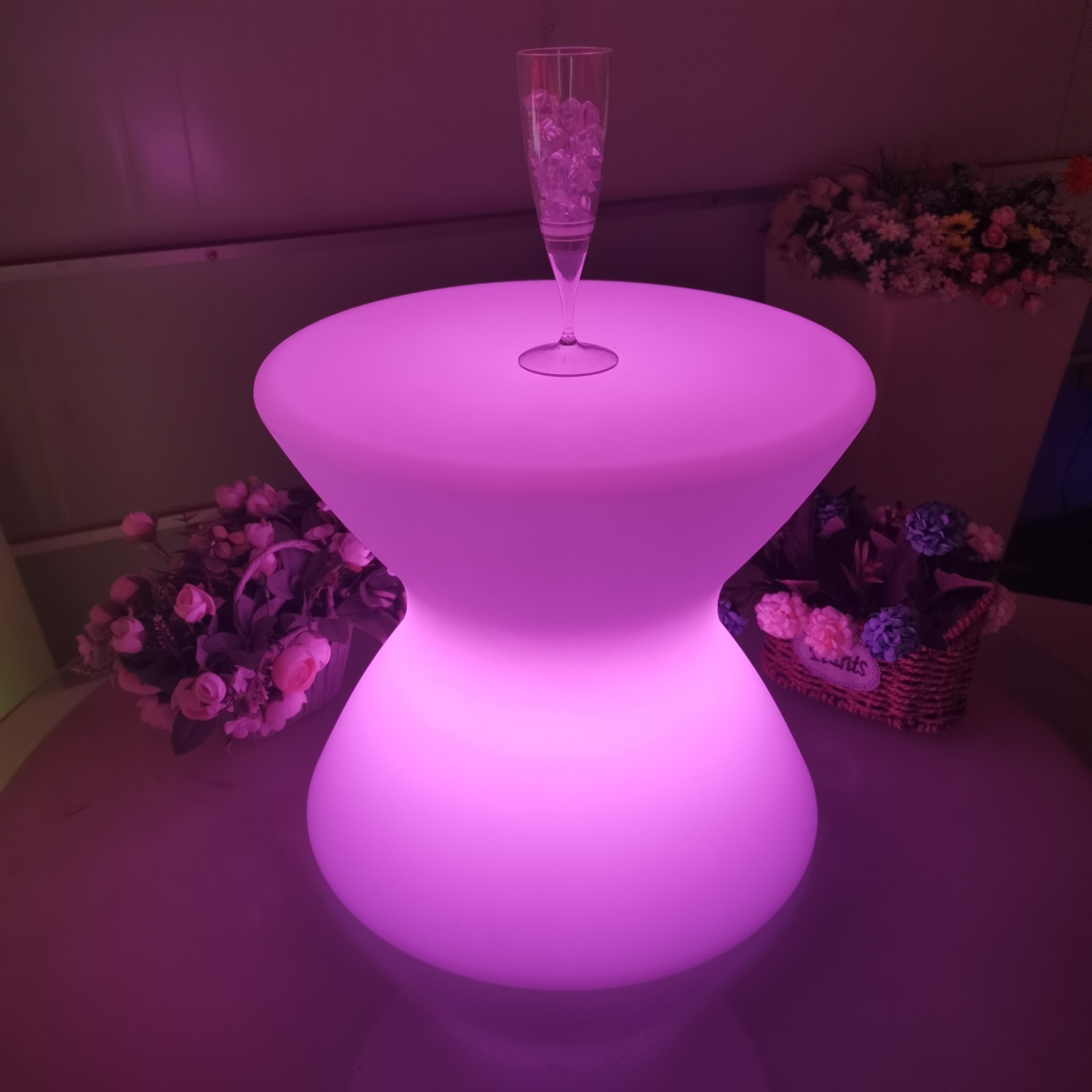Transfronterizo LED luminoso tambor taburete bar café KTV hotel residencial colorido taburete bajo al aire libre calzoncillos casuales