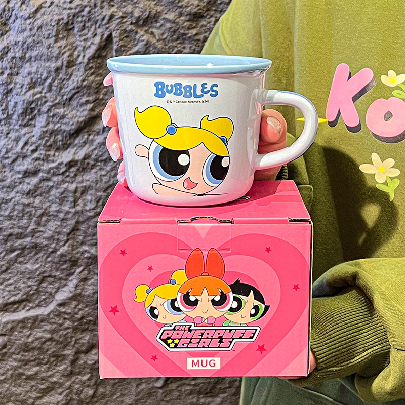 Flying Sky policías de cerámica copas de regalo de mano de chicas copas de regalo de regalo de cumpleaños de oficina