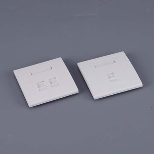 network panel single and double port three/four port 86 wall concealed network panel information computer phone