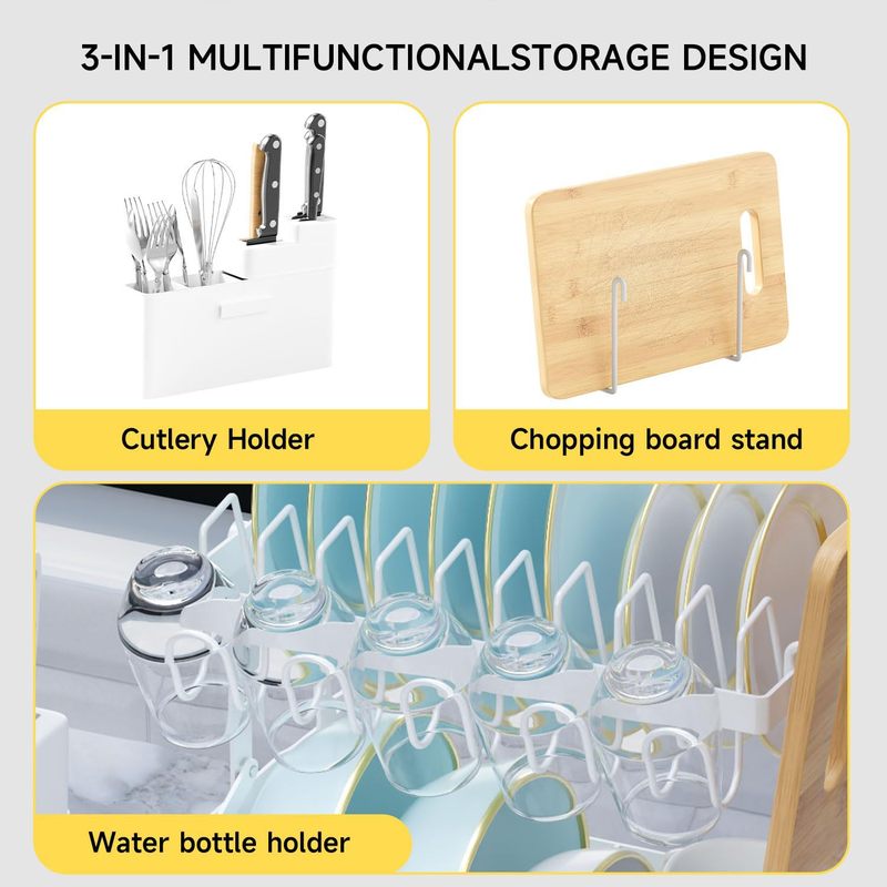 メーカー既製キッチン収納ラック二層食器収納ラックシンク排水ラックナイフ|undefined