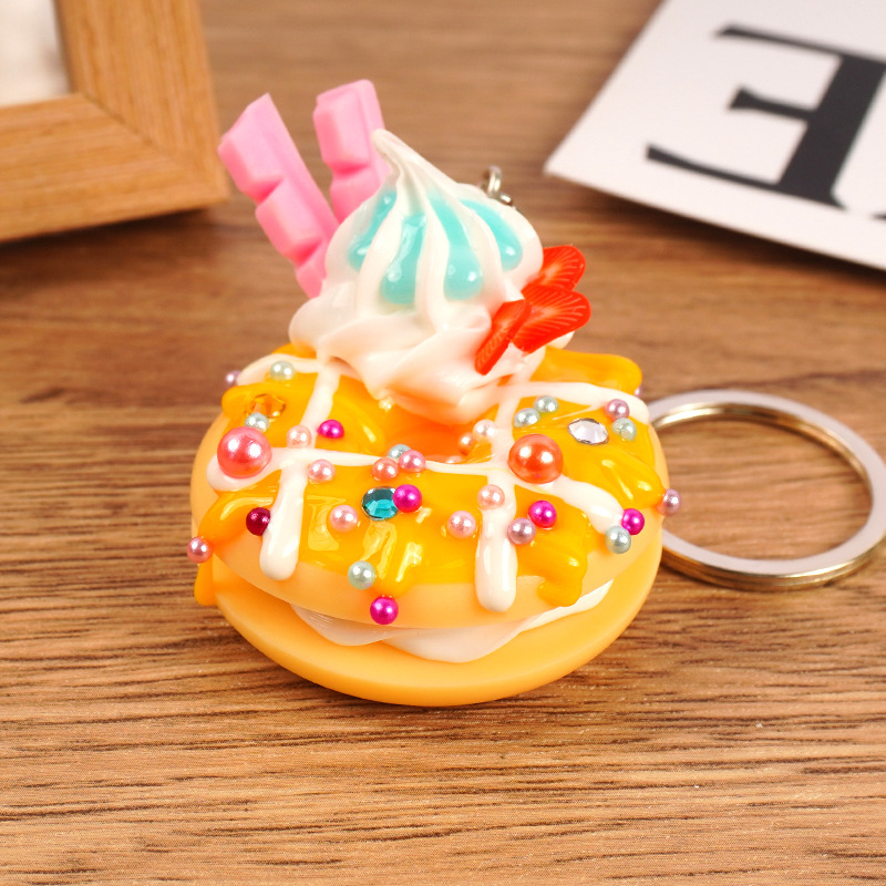 Colgante de círculo dulce de salsa amarilla