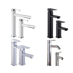 Black pull-out faucet washbasin washbasin basin mixing valve countertop basin rotating sitting faucet European style