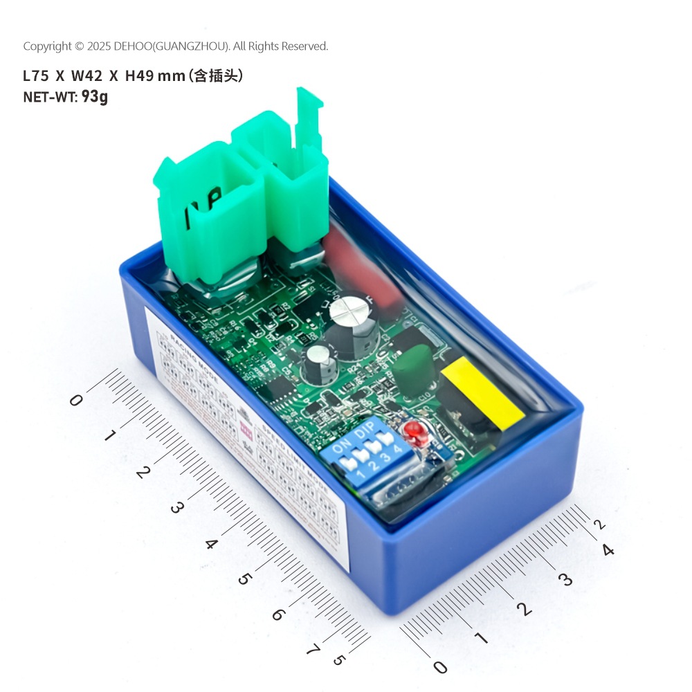 Suitable for Cg125 6-Pin Dc with Dip Dial Switch Motorcycle Igniter, Limit Range 4000-12000