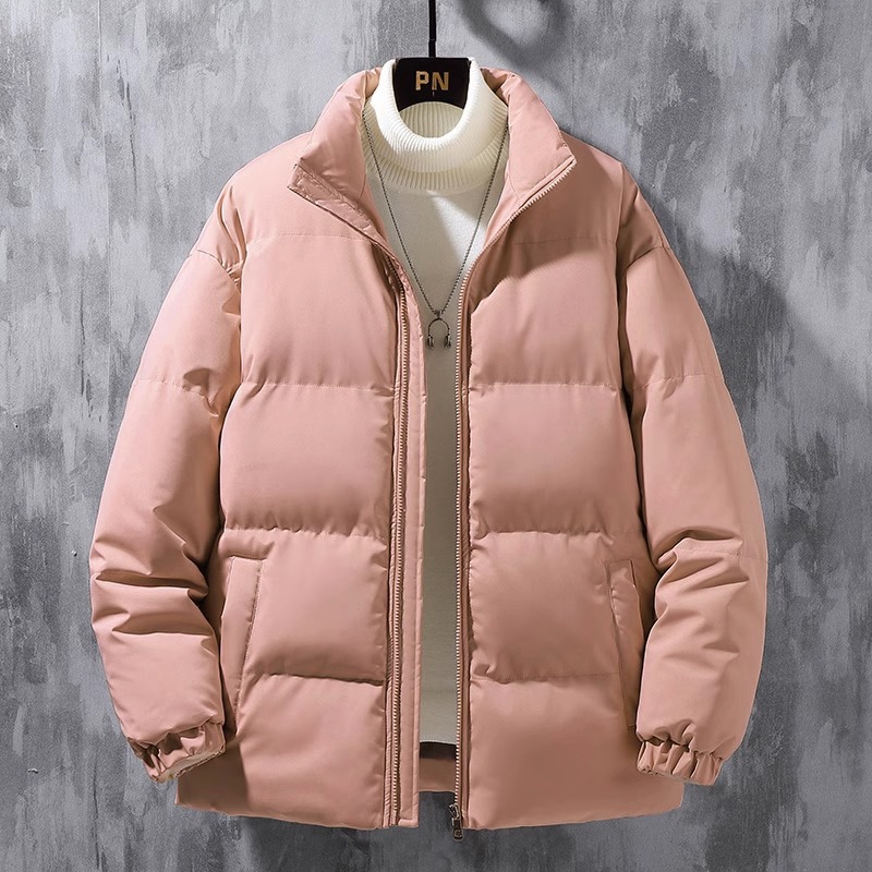 Abrigo de algodón acolchado para hombres 2023 otoño e invierno nuevo abrigo corto acolchado de algodón de moda abrigo de pan de marca de moda engrosado collar de pie chaqueta acolchada de algodón