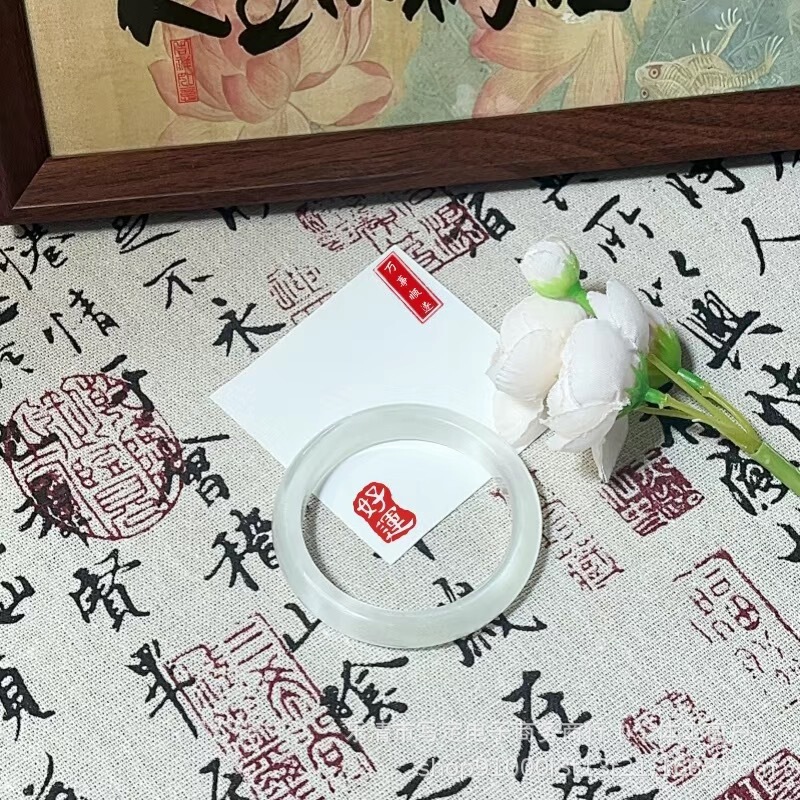 厂家直供高品质猫眼石手镯白月光冰冰蓝粉色香槟色手镯手环饰品|undefined