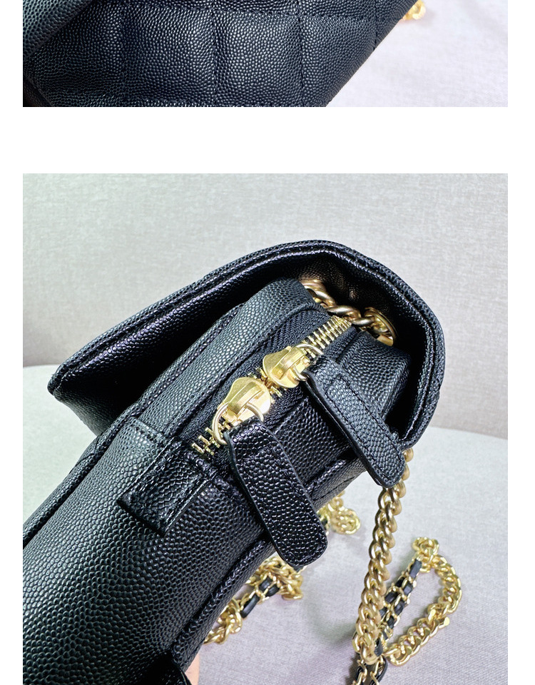 2024 New High-end Leather Small Aroma Caviar Diamond Chain Backpack, Elegant Commuter Style_voghion.com
