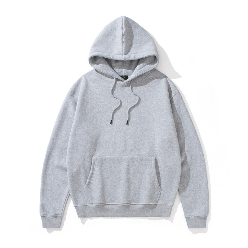 Men's Hooded Sweatshirt Heavyweight Solid Colour Urban Style_voghion.com