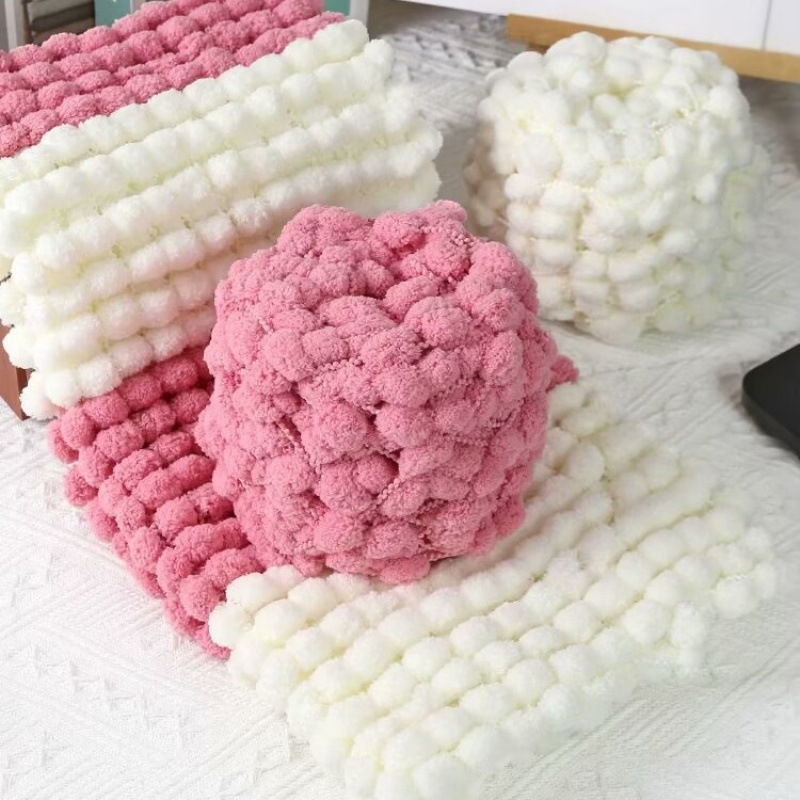 Trendy Snowball Yarn Balls for Handmade Knitting Blankets and Cloud Blankets, Free Shipping