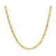 European and American Style Ken Dou Same Style Three-Layer Style Cool Style Wide Flat Thin Stacked Snake Bone Clavicle Necklace Titanium Steel Color Preserving