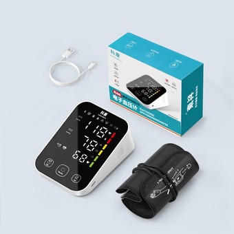 家用血压计医用上臂式语音播报中文内置充电测量血压全自动测量仪