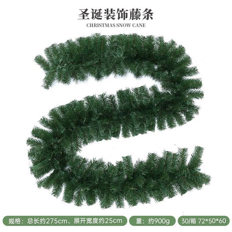 Simulación transfronteriza decoración navideña ratán aguja de pino fruta de pino decoración navideña decoración de pared diseño de atmósfera simulación ratán navideño