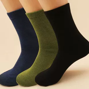 Men's demi-season wear-resistant keep warm socks for men and women, mid-length
