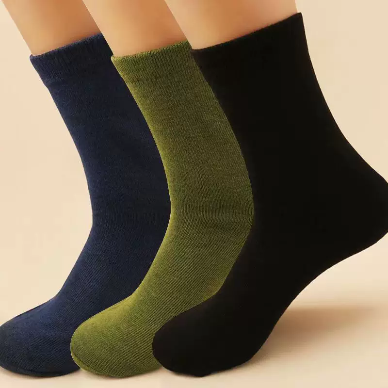 Men's demi-season wear-resistant keep warm socks for men and women, mid-length