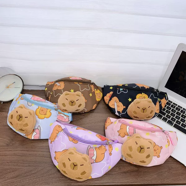 Children's Chest Bag Girl Cute Cartoon Accessories Coin Purse Boy Casual Outdoor Lightweight Waist Bag Fashion Shoulder Bag