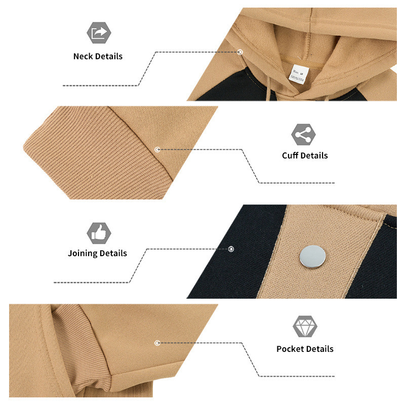 Men's Clothing Men's Heavyweight Fleece Lined Hooded Sweatshirt Set Style Simple Stylish Light Luxury Outdoor Workwear Commuter Warm_viptrois.com