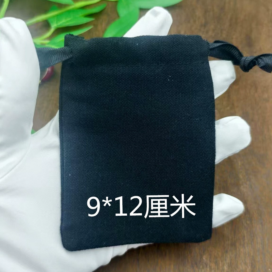 Black cloth bag, jewelry storage bag, accessory, pack, Birthday gift, drawstring