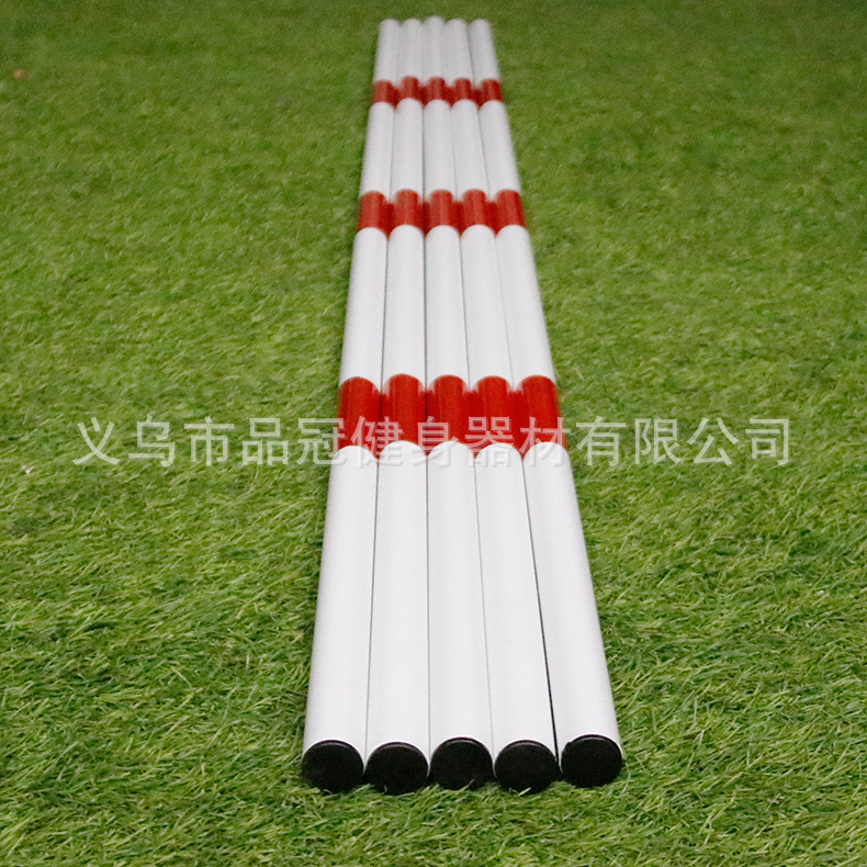 Vara de señal en forma de serpiente de bobinado Varilla de advertencia Varilla de pie asta roja y blanca varilla telescópica Cruz Varilla de fútbol equipo de entrenamiento