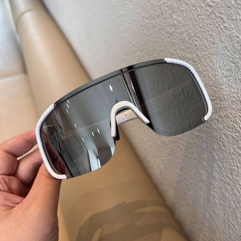 Biker Sports Solid Color Pc Full Frame Sports Sunglasses display picture 9