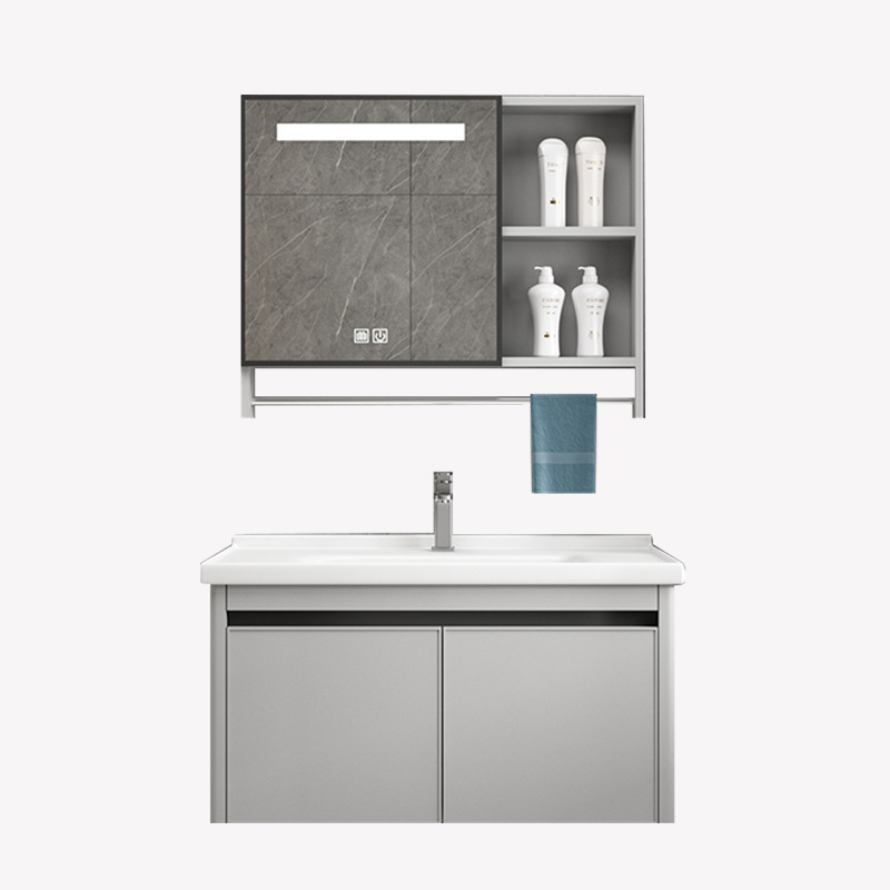 Panal de aluminio gabinete de baño integrado lavabo cuarto de baño lavabo de aleación de aluminio espacio de baño mesa de lavado