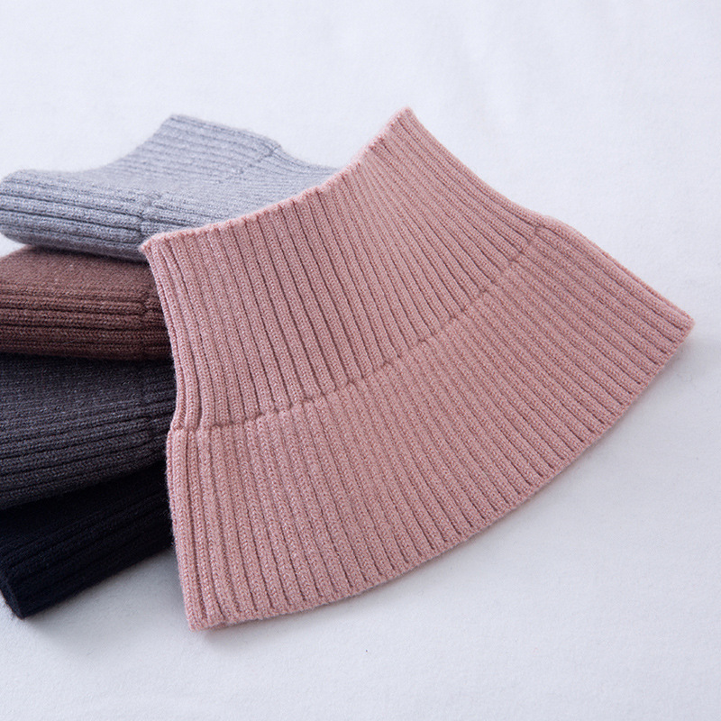 Autumn and Winter New Cashmere Small Neck Scarf Korean Style Versatile Half Turtleneck Warm Cervical Spine Neck Scarf Women's Fake Collar Scarf