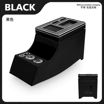 Suitable for Mercedes-Benz Viano W639 Multifunctional Armrest Box, Special Car Interior Accessories, Modified Central Car Storage Box (Armrest box) - black-basic-usb